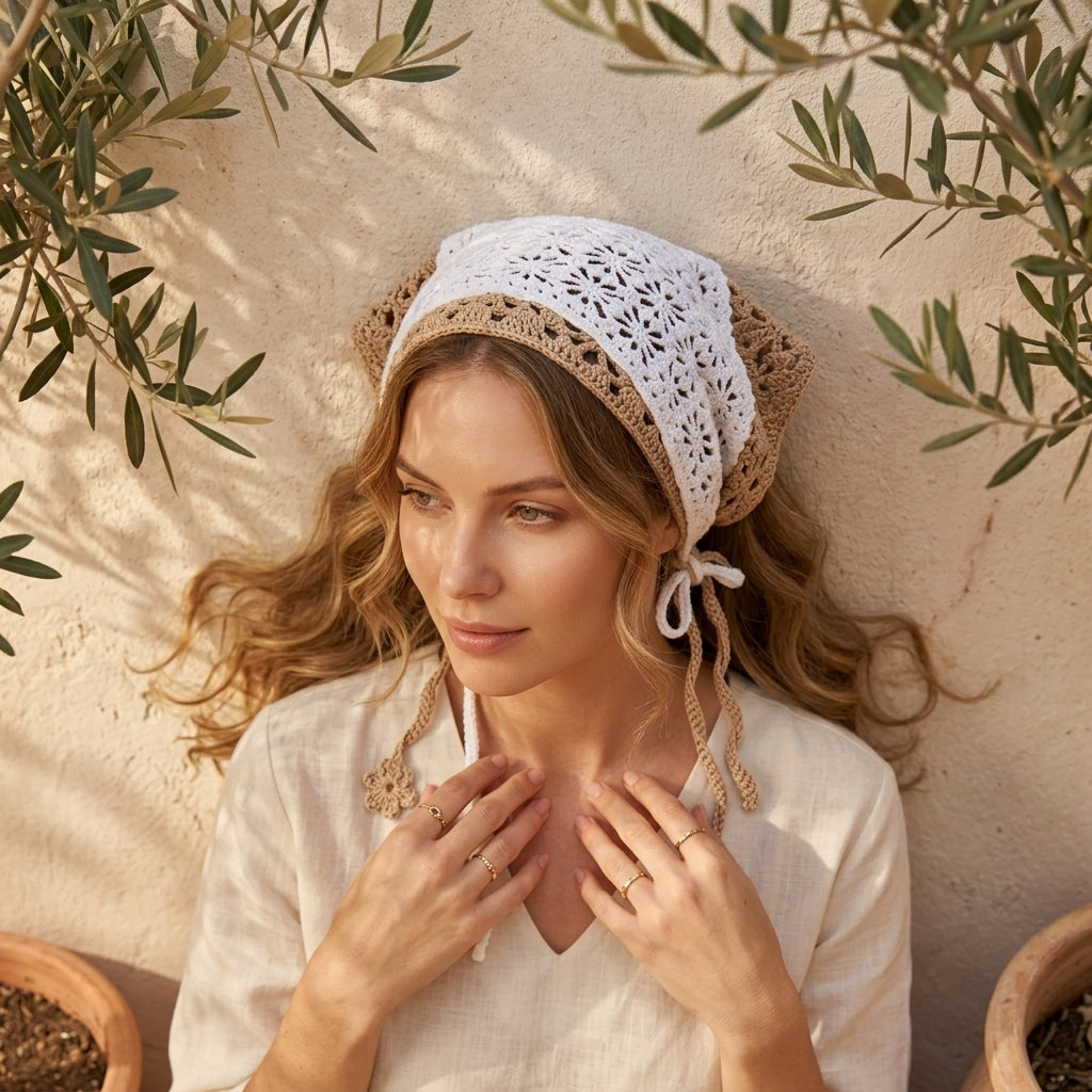 Wildflower Bandana | Crochet Pattern PDF