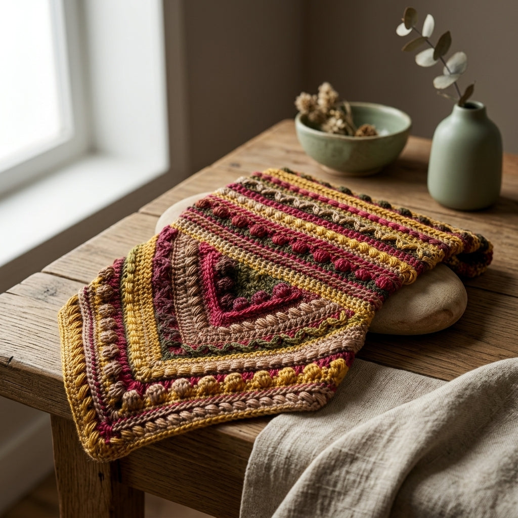 Fable Cowl Hooded Scarf | Textured Crochet Pattern PDF