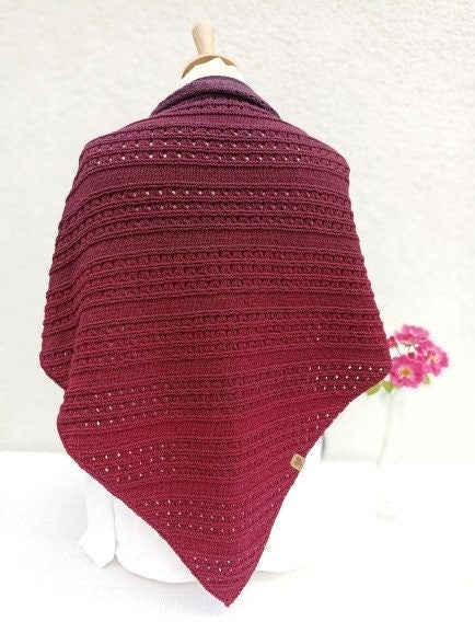 Primera Triangular Shawl | Knitting Pattern PDF (German)