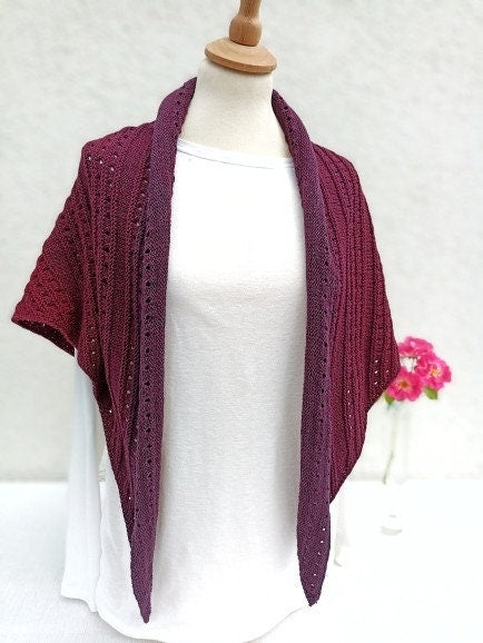 Primera Triangular Shawl | Knitting Pattern PDF (German)