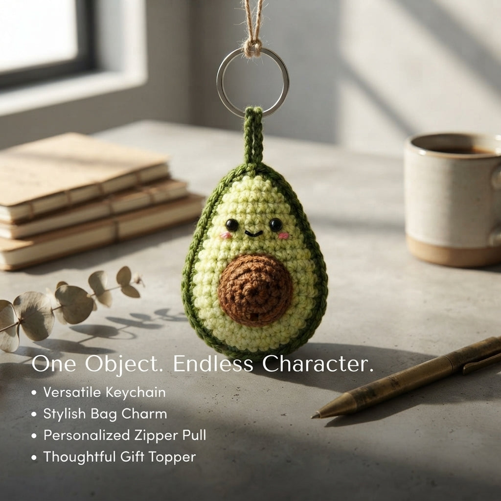 Enchanting Bag Charm Keyring | Amigurumi Guide PDF — Design 3