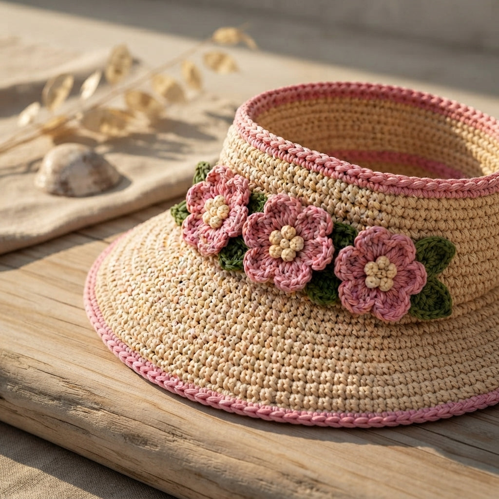 Elegant Summer Hat | Crochet Pattern PDF — Design 3