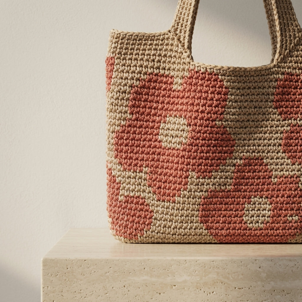 Handbag Raffia Tote | Crochet Pattern PDF