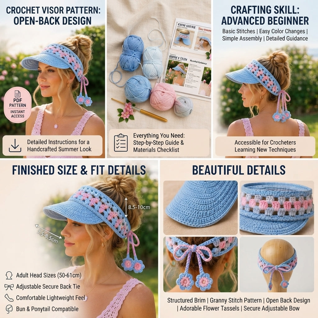 Charming Sun Hat Design | Crochet PDF Pattern — Design 2