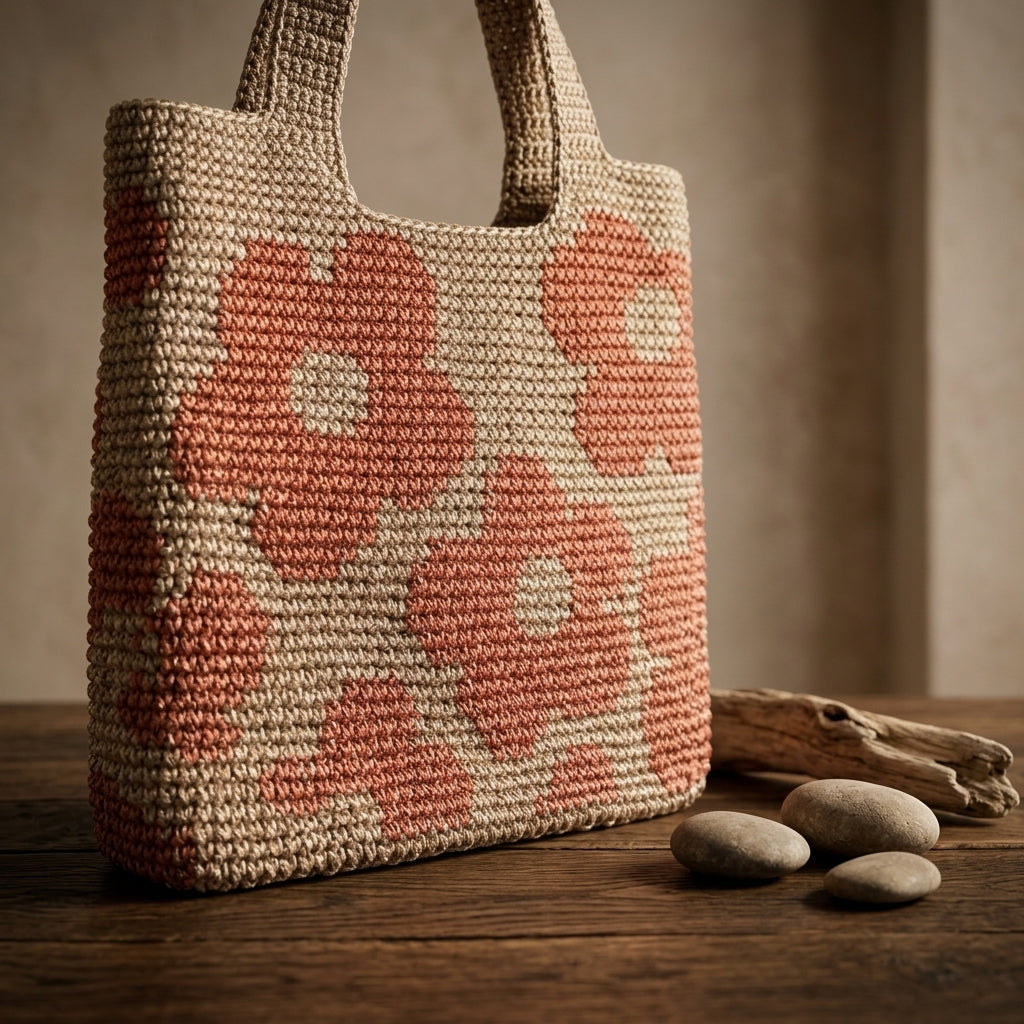 Handbag Raffia Tote | Crochet Pattern PDF