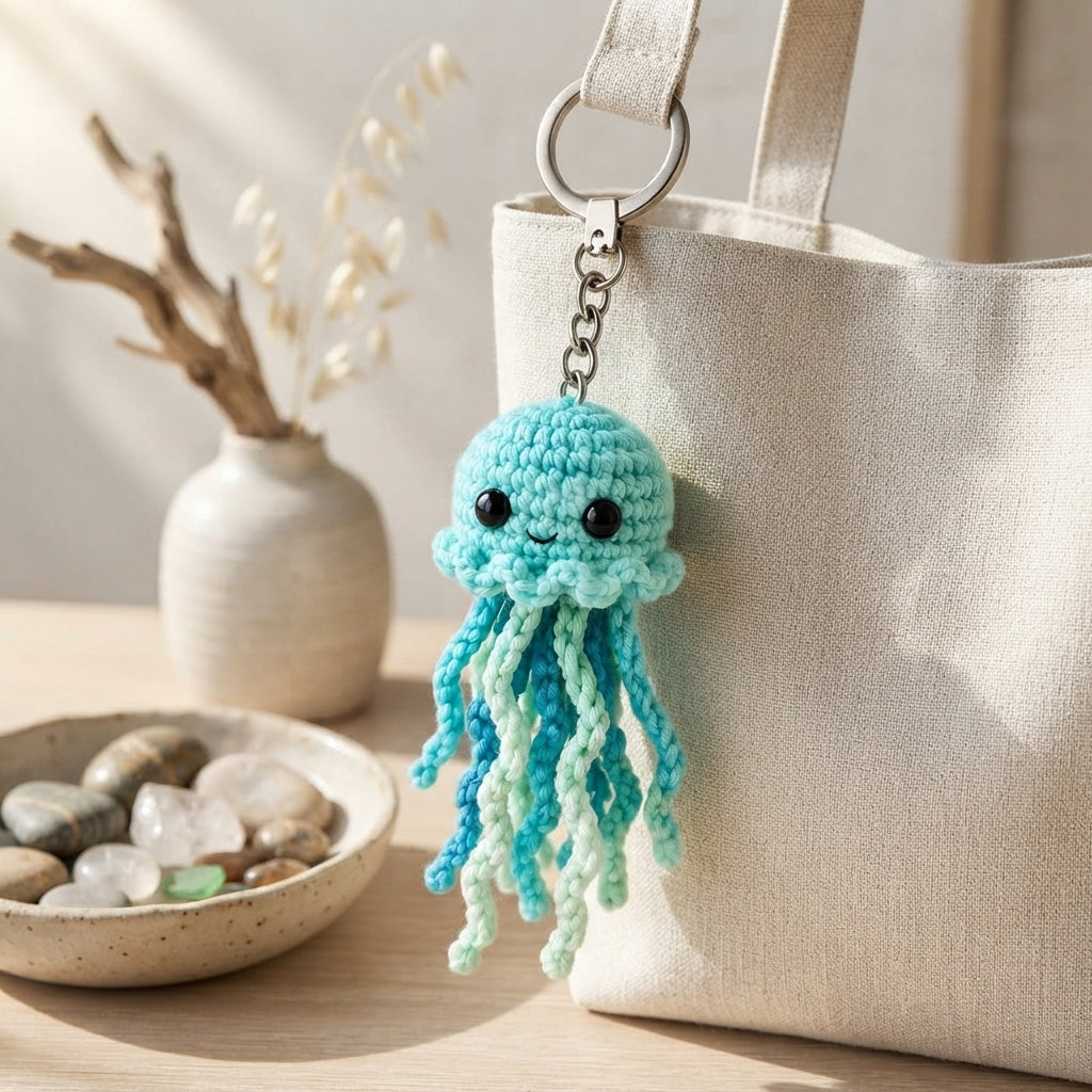 Pretty Jellyfish Charm | Handmade Crochet Pattern
