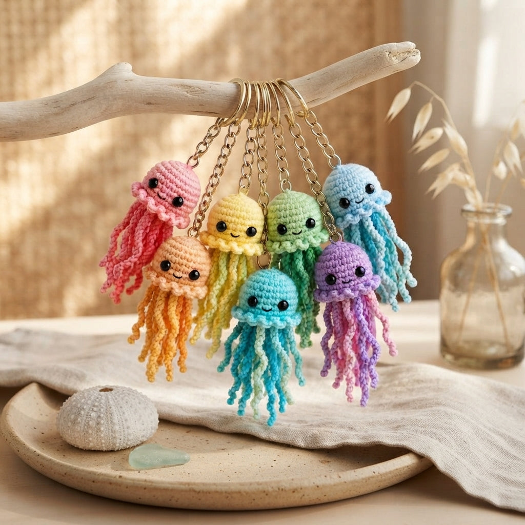 6+ Adorable Keychain Patterns | Crochet PDF Set