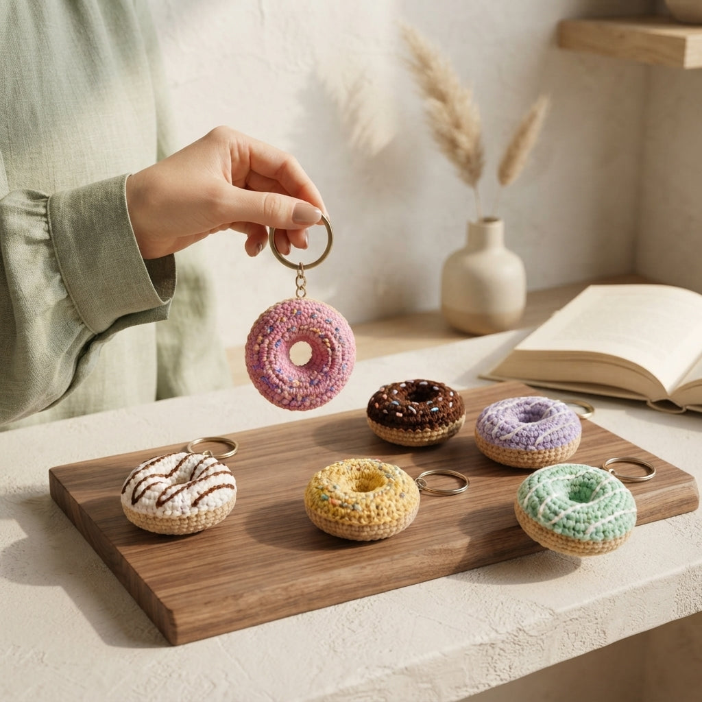 6+ Adorable Keychain Patterns | Crochet PDF Set