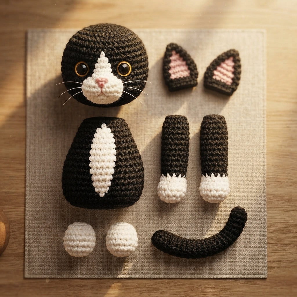 Handmade Amigurumi Kitten | Crochet PDF Pattern