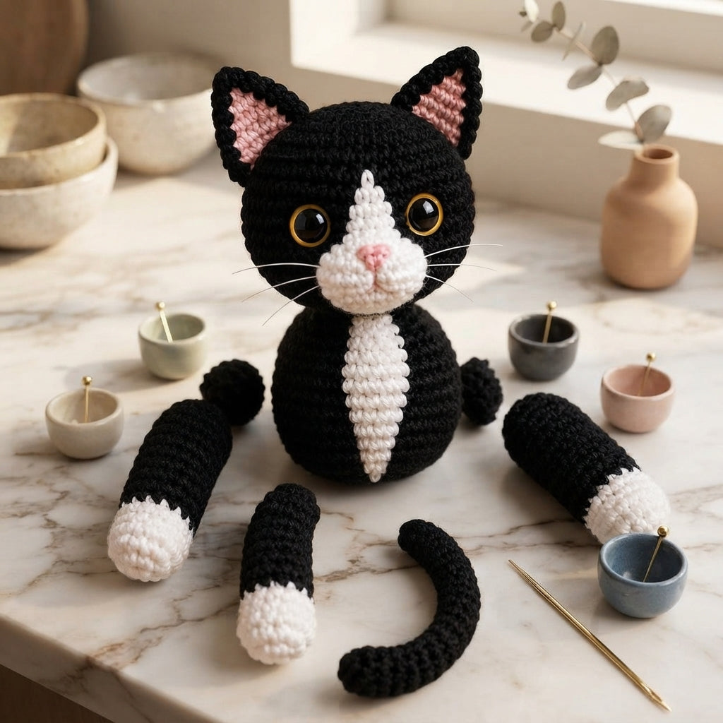 Handmade Amigurumi Kitten | Crochet PDF Pattern