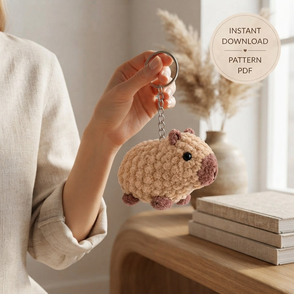 6+ Adorable Keychain Patterns | Crochet PDF Set