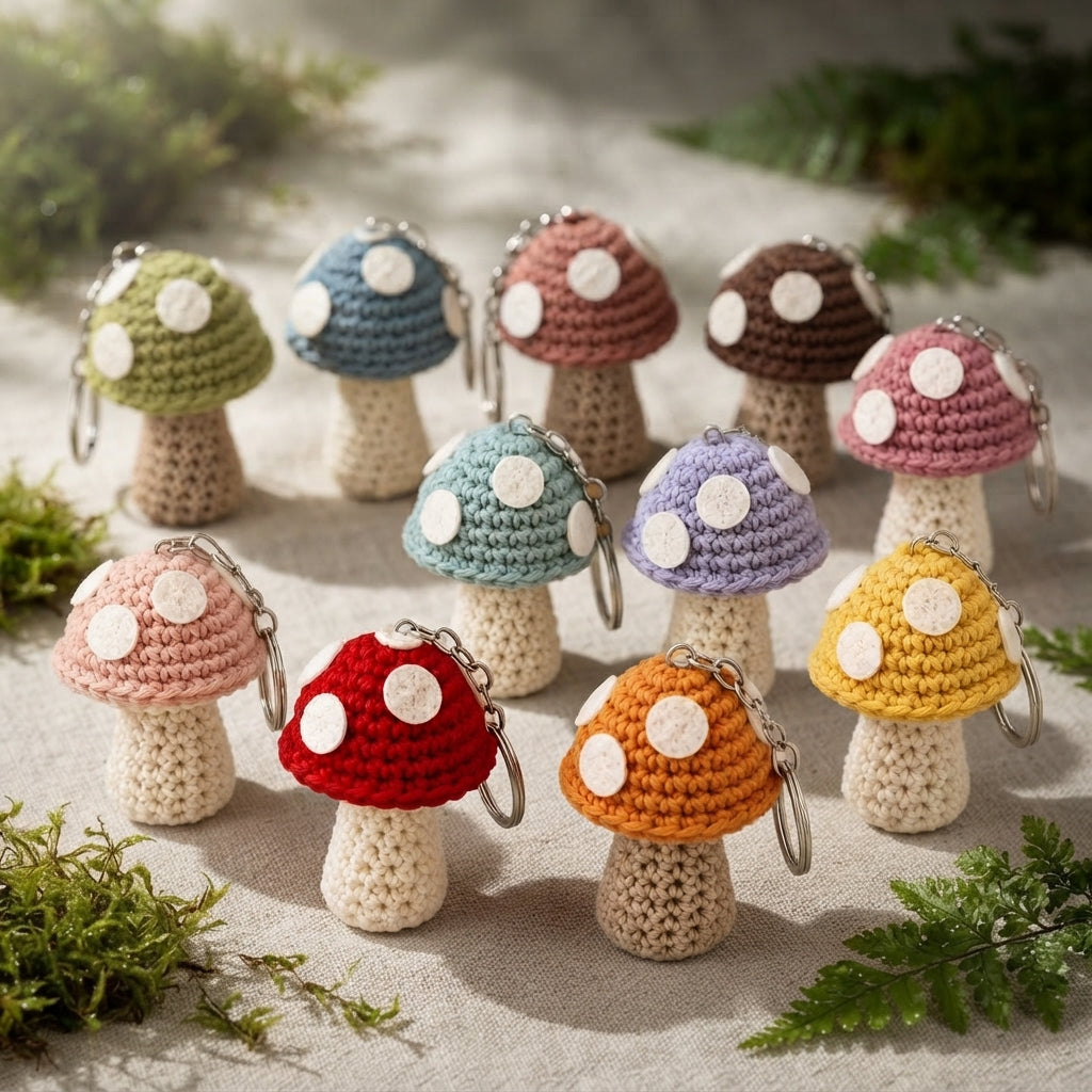 6+ Adorable Keychain Patterns | Crochet PDF Set
