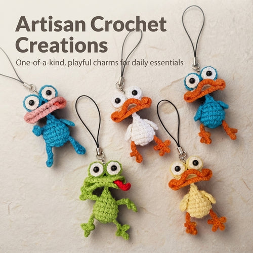 Adorable Bag Charm Keychain | Crochet Pattern PDF