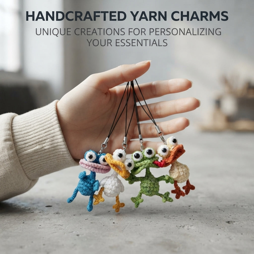 Adorable Bag Charm Keychain | Crochet Pattern PDF