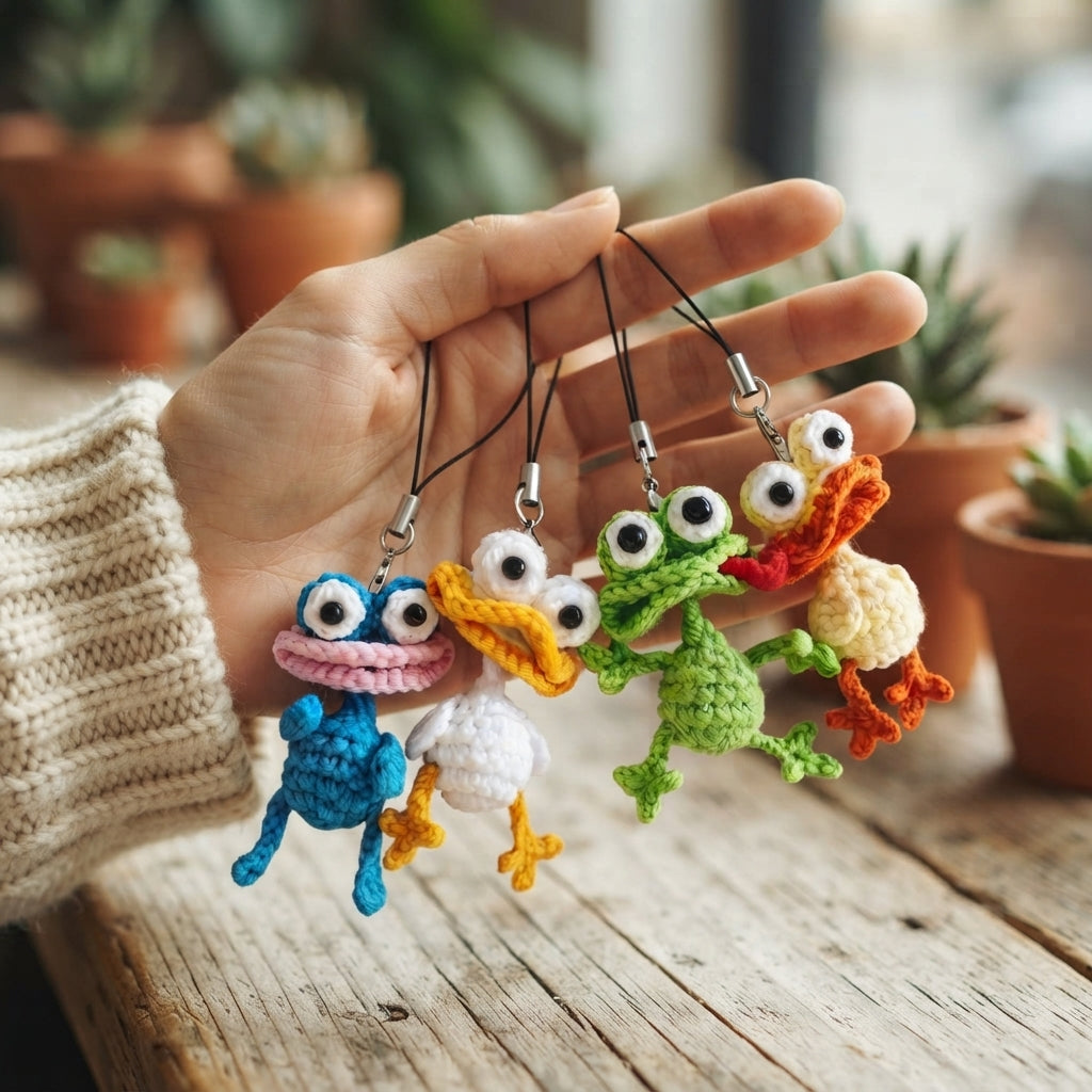 Adorable Bag Charm Keychain | Crochet Pattern PDF