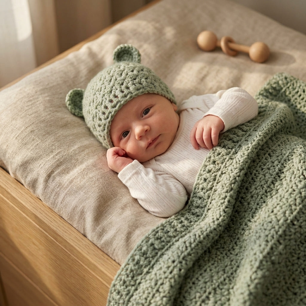 Star Stitch Baby Hat | Crochet Pattern PDF