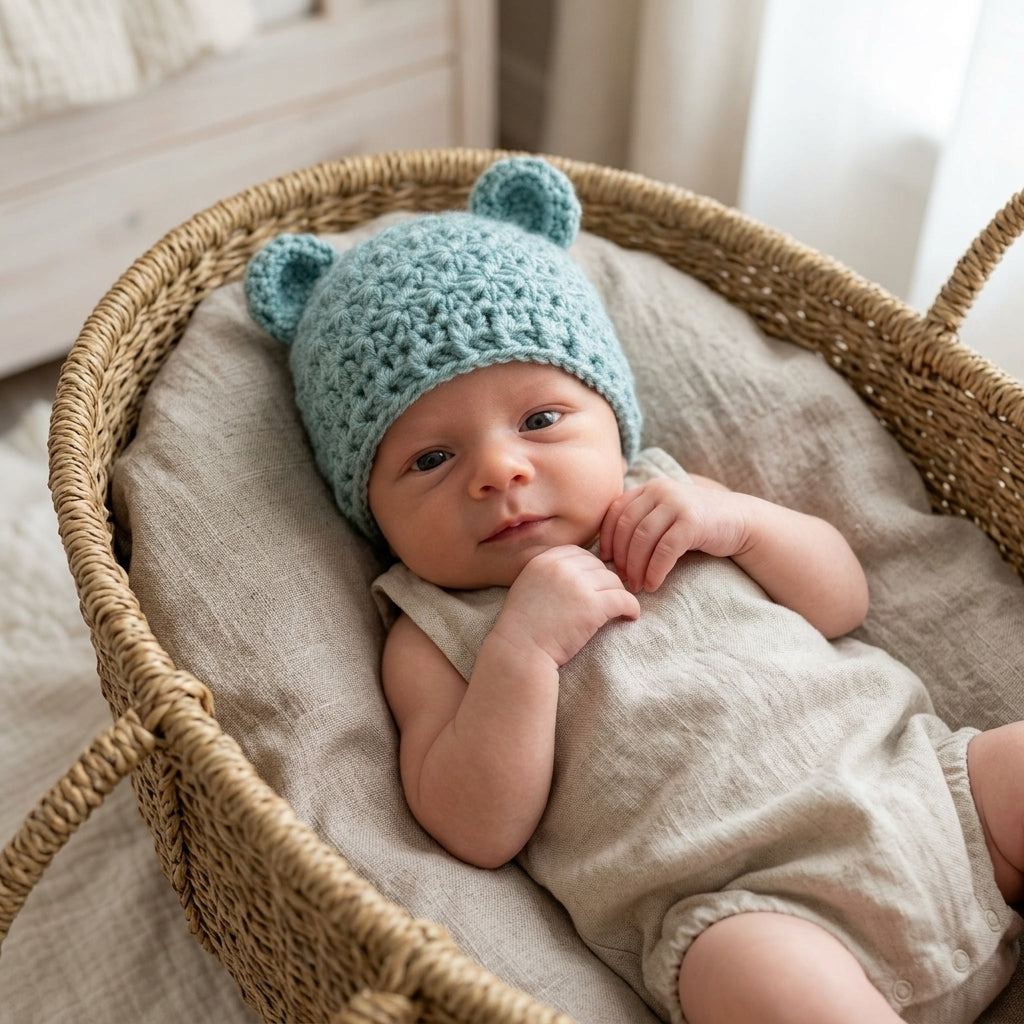 Star Stitch Baby Hat | Crochet Pattern PDF