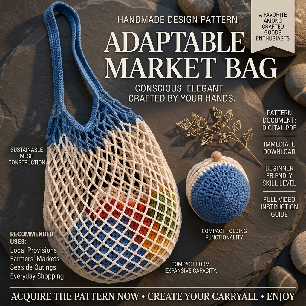 Net Bag Market Bag | Crochet Pattern PDF