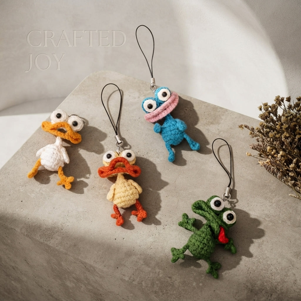 Adorable Bag Charm Keychain | Crochet Pattern PDF