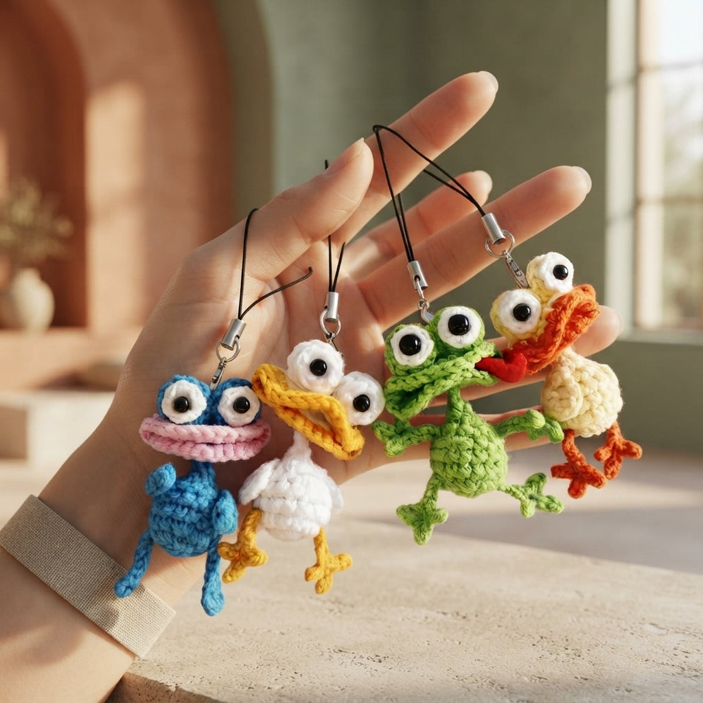 Adorable Bag Charm Keychain | Crochet Pattern PDF
