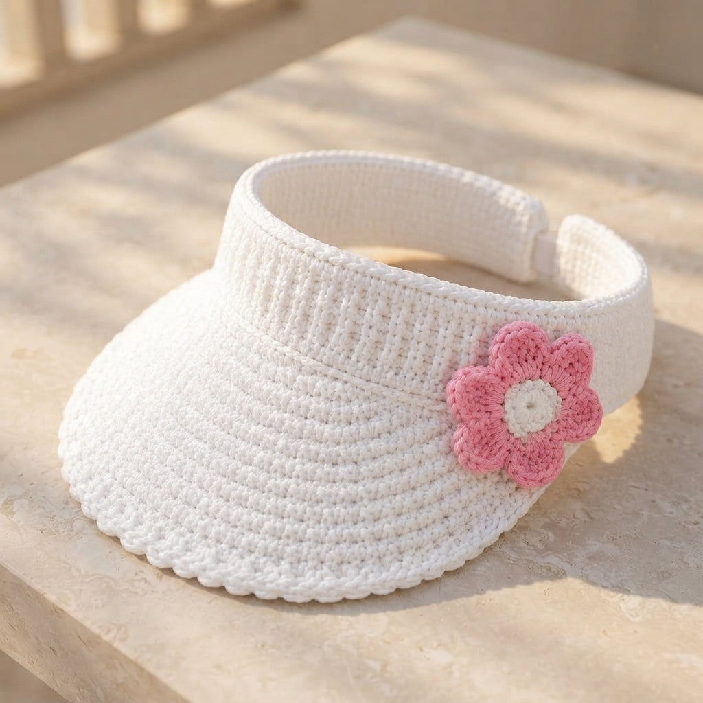Lovely Sun Visor | Crochet Beach Hat Pattern — Design 4