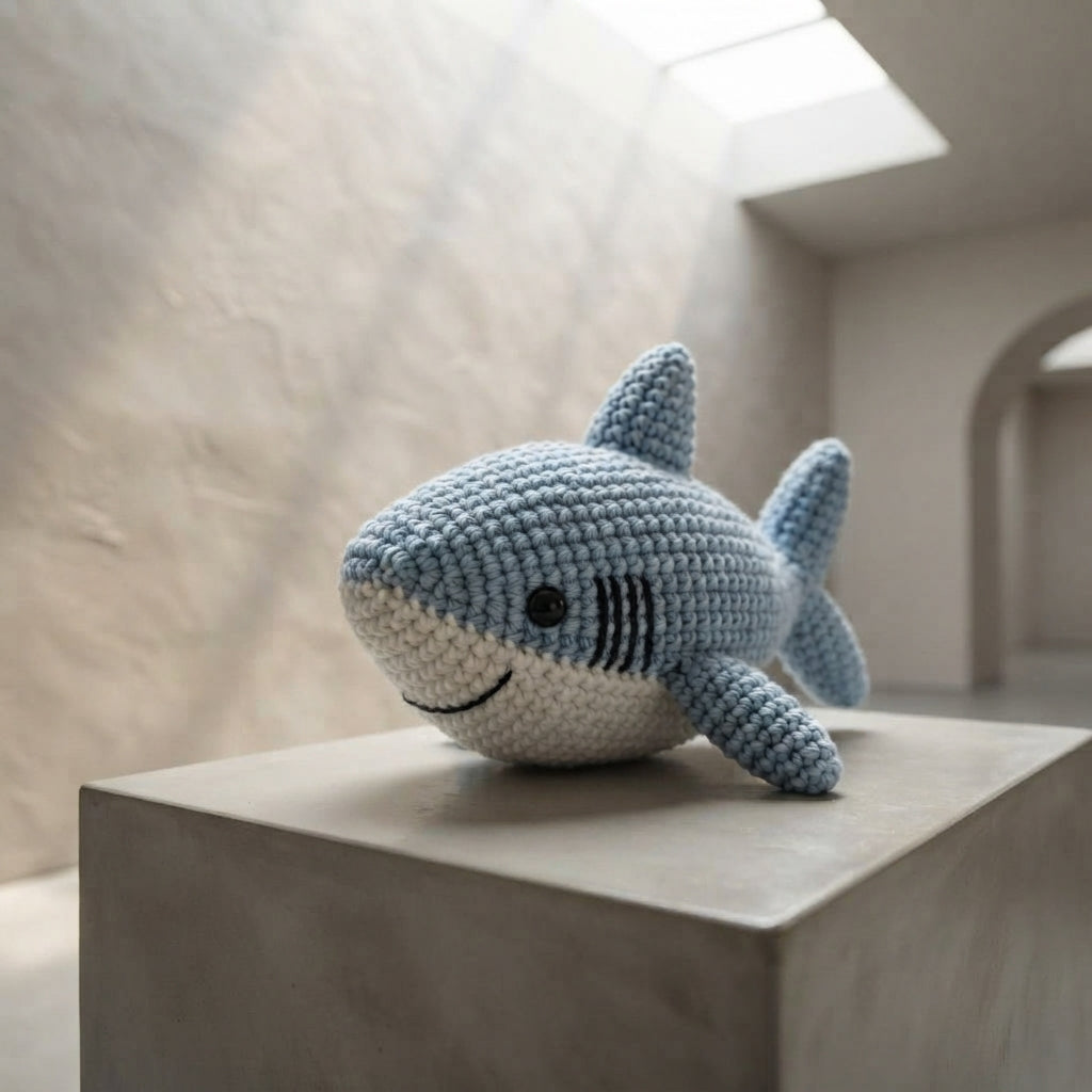 Sweet Mini Shark | Crochet Keychain Pattern