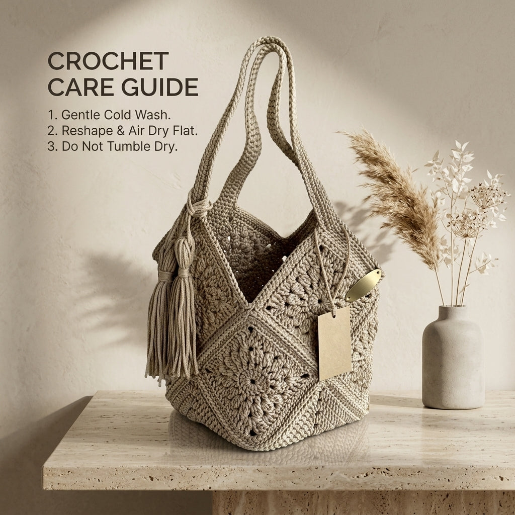 Granny Square Granny Square Beach Bag | Crochet Pattern PDF
