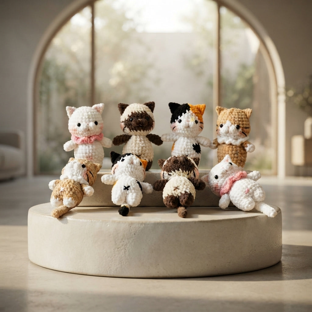Cute Keychain Keyring | Amigurumi PDF Guide — Design 4
