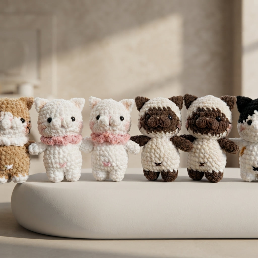 Cute Keychain Keyring | Amigurumi PDF Guide — Design 4