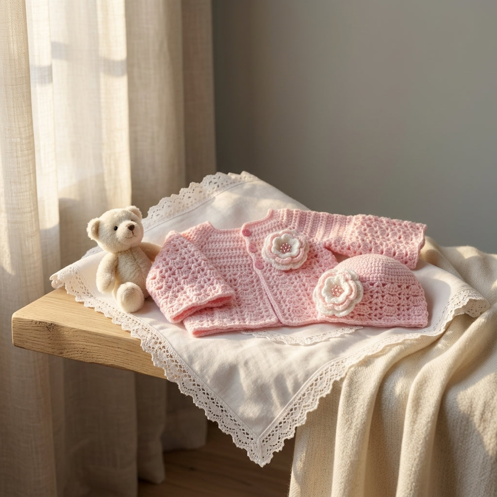 Hat Cardigan Clothes Baby Cardigan | Crochet Pattern PDF