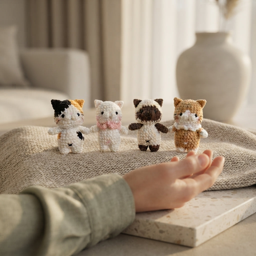 Cute Keychain Keyring | Amigurumi PDF Guide — Design 4