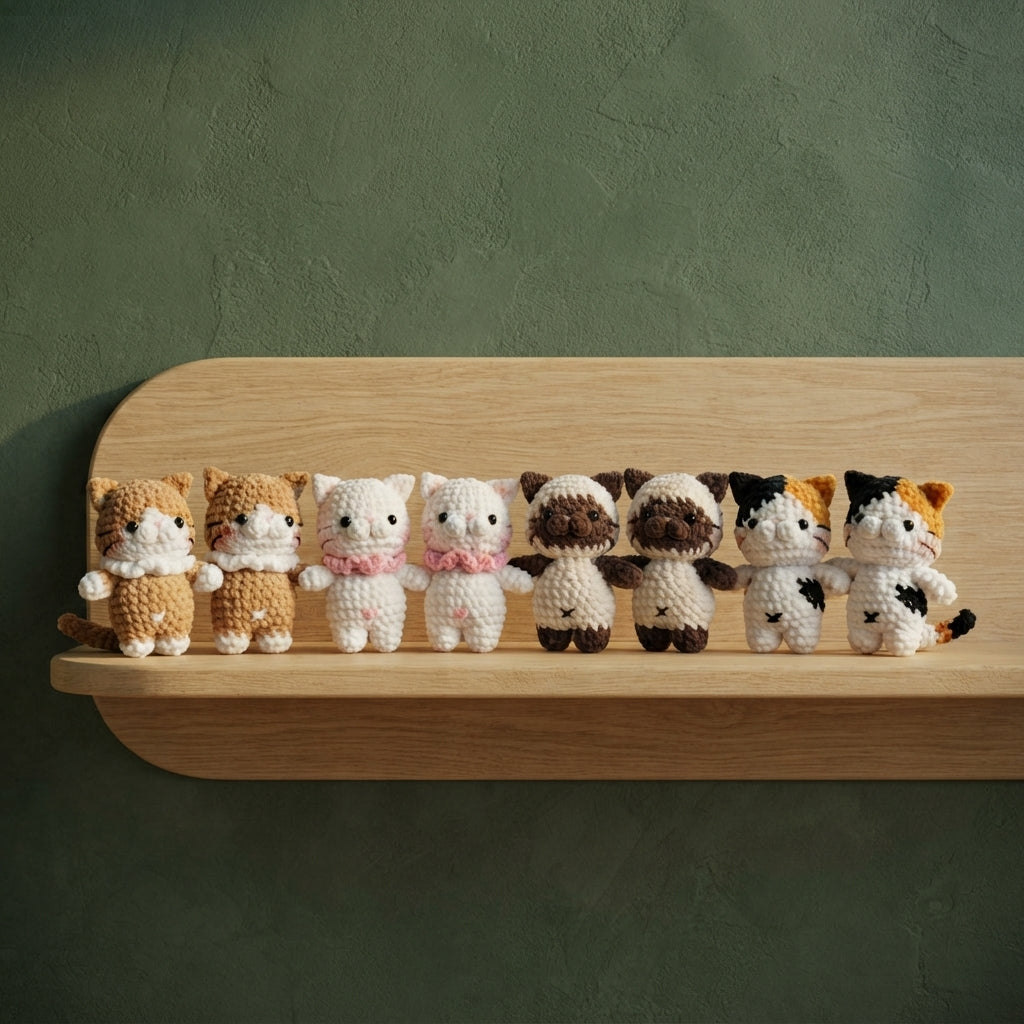 Cute Keychain Keyring | Amigurumi PDF Guide — Design 4