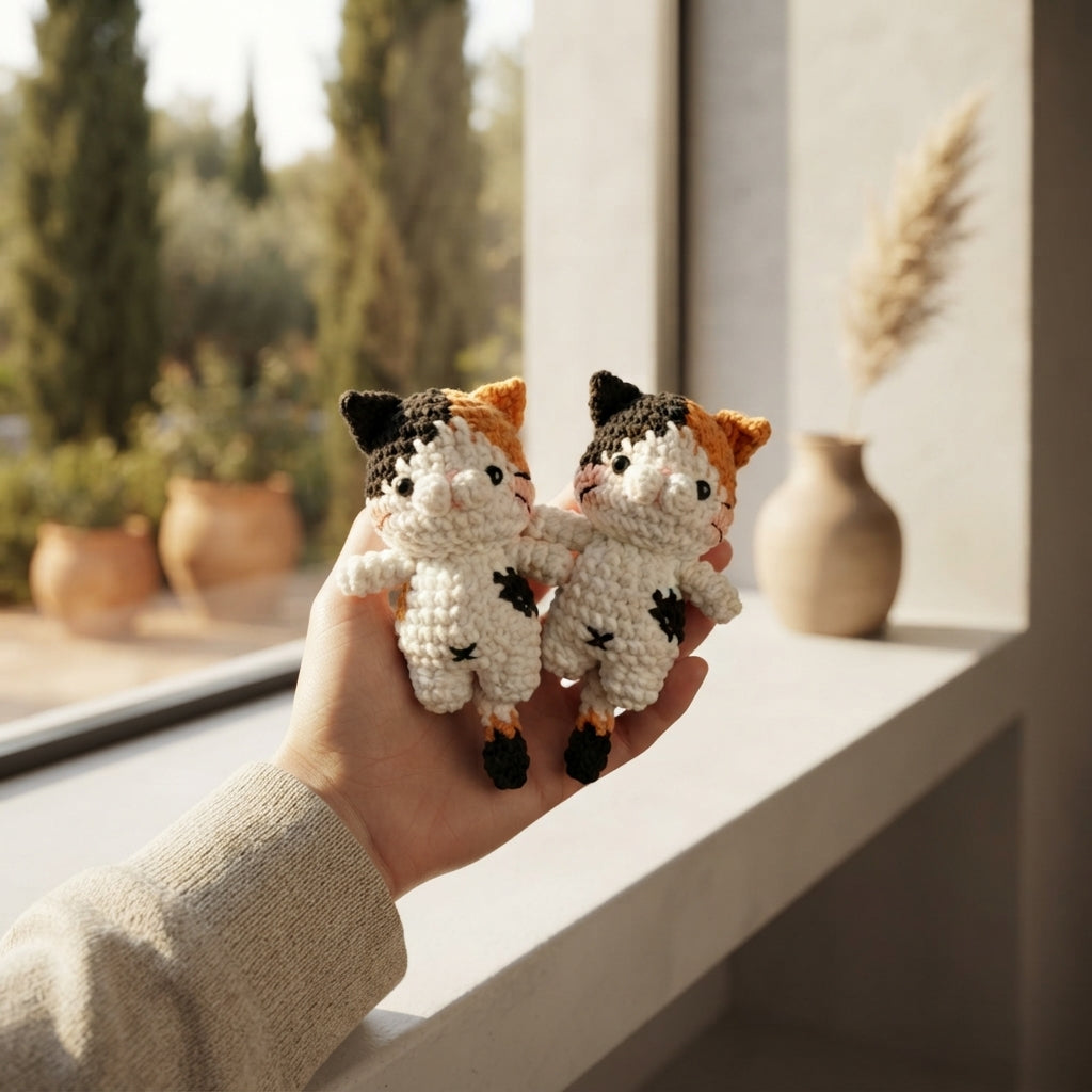 Cute Keychain Keyring | Amigurumi PDF Guide — Design 4