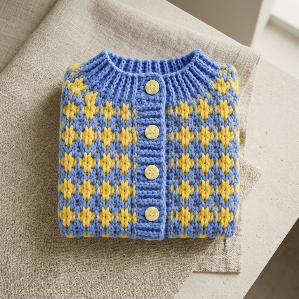 Textured Baby Cardigan Textured v4 | Crochet Pattern PDF