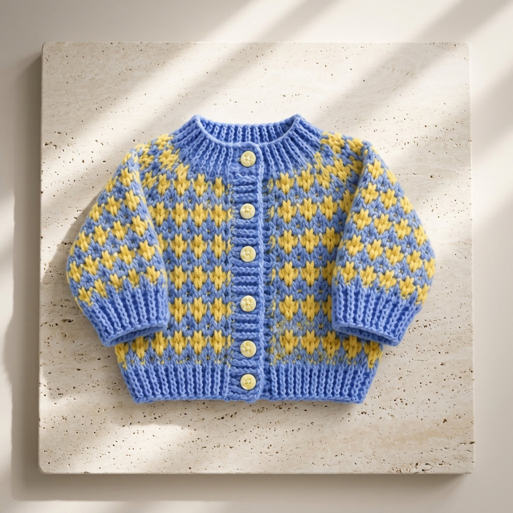 Textured Baby Cardigan Textured v4 | Crochet Pattern PDF