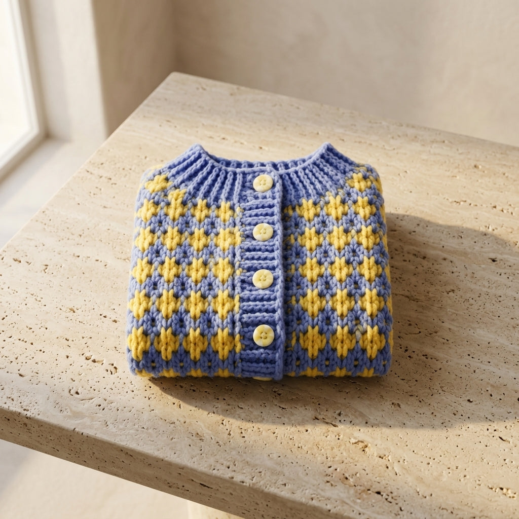 Textured Baby Cardigan Textured v4 | Crochet Pattern PDF