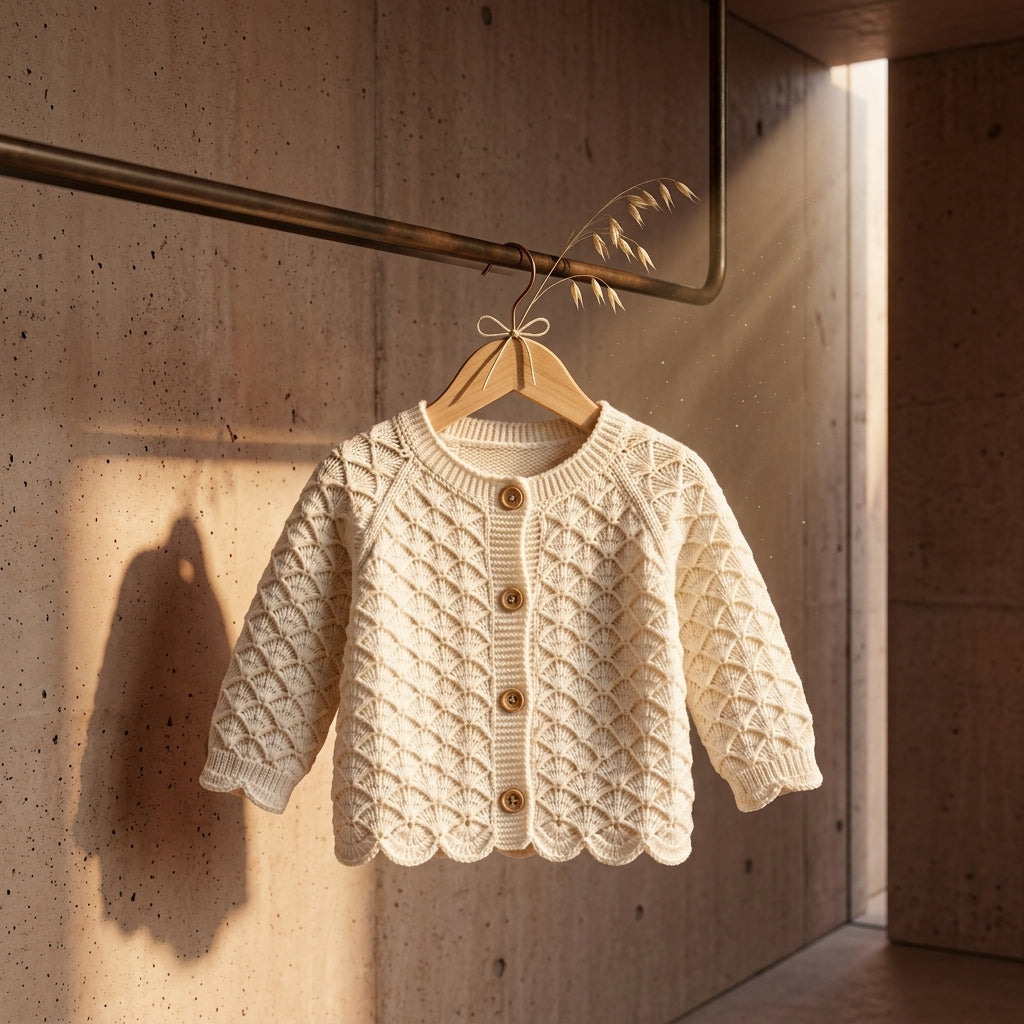 Raglan Baby Cardigan Top-Down v5 | Crochet Pattern PDF