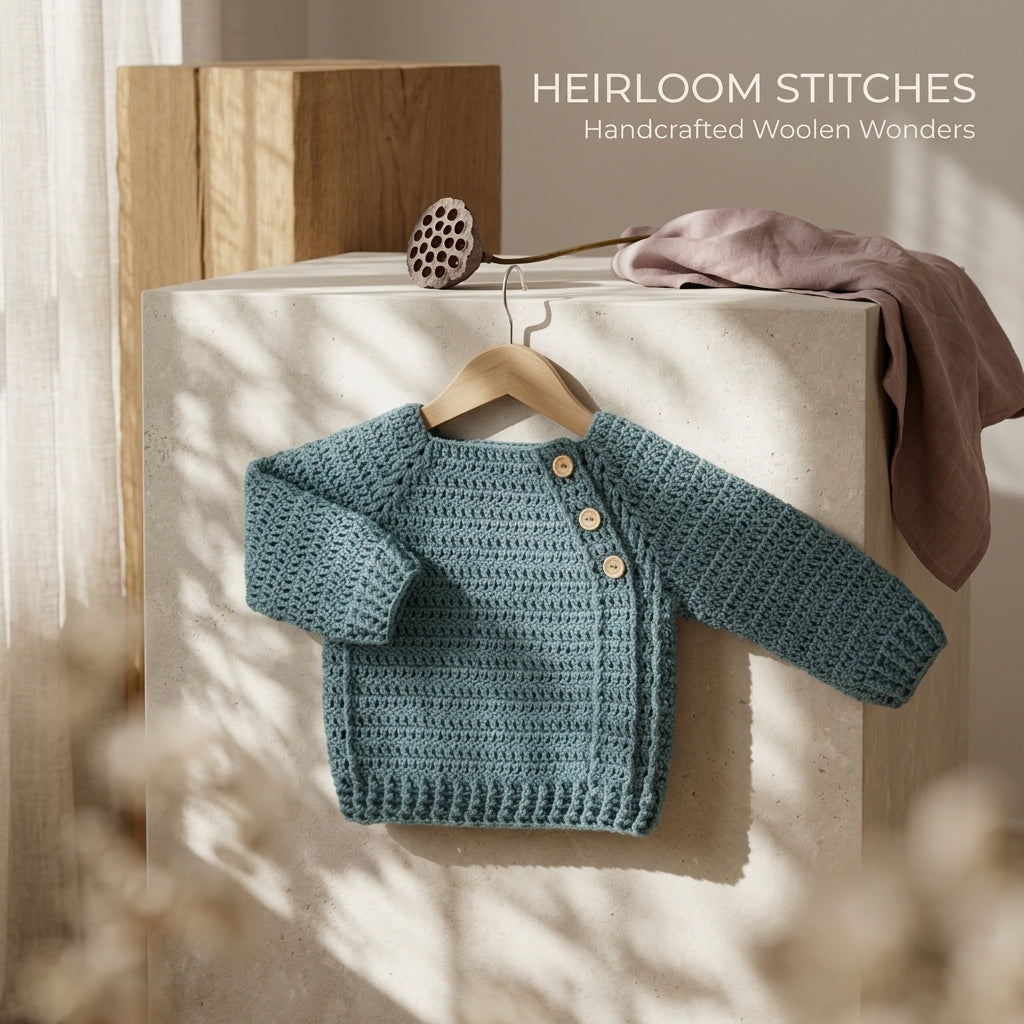 Childrens Sweater Newborn Baby Sweater | Crochet Pattern PDF