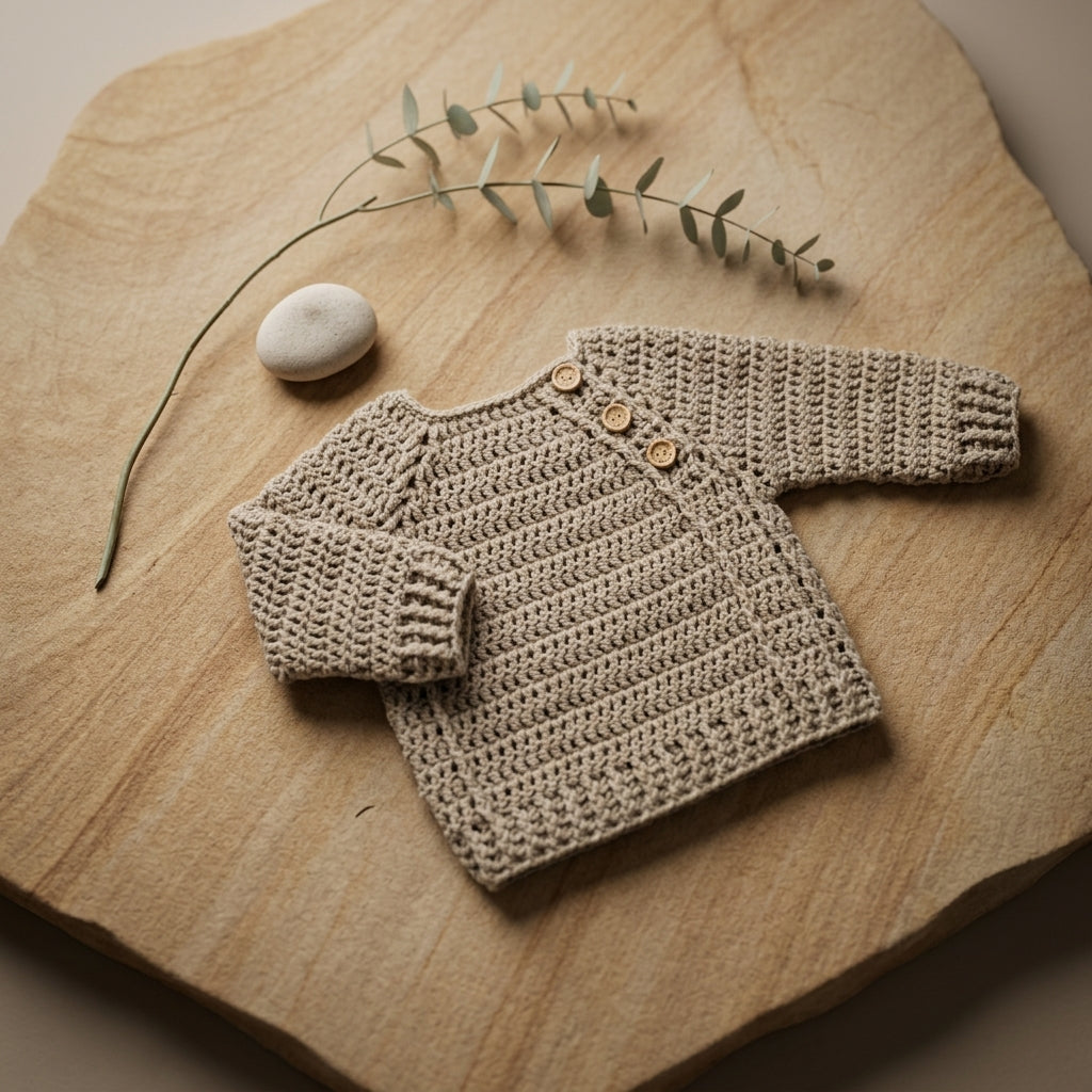 Childrens Sweater Newborn Baby Sweater | Crochet Pattern PDF