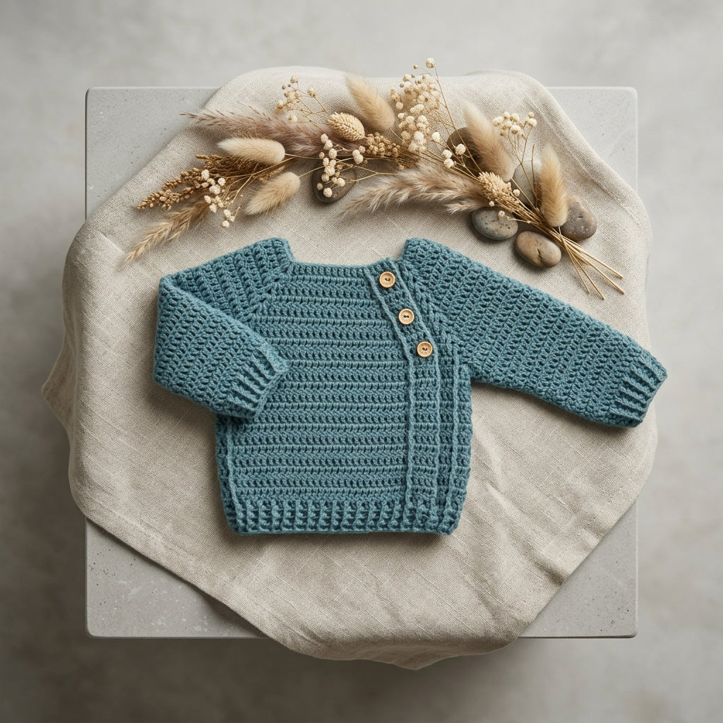Childrens Sweater Newborn Baby Sweater | Crochet Pattern PDF