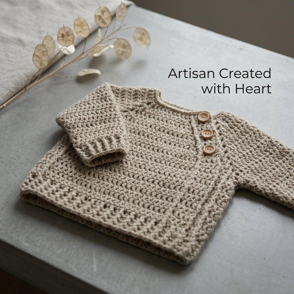 Childrens Sweater Newborn Baby Sweater | Crochet Pattern PDF