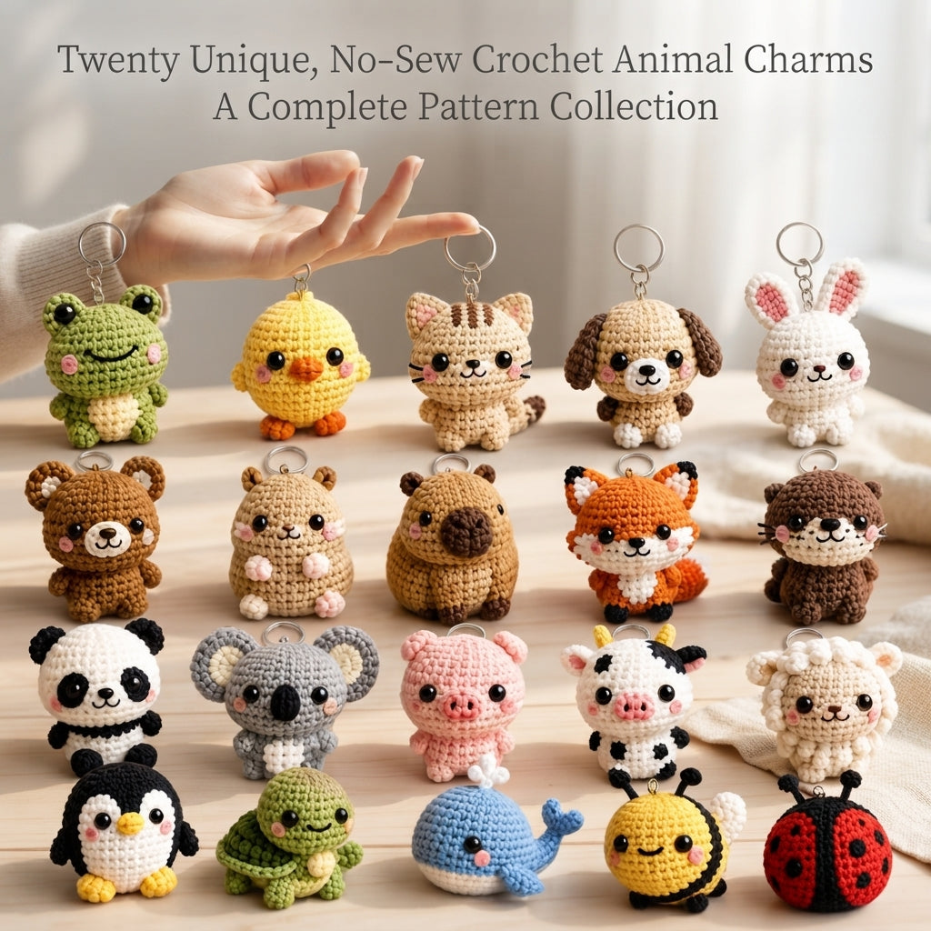 Giant Amigurumi Bundle | 20+ Keychain PDFs