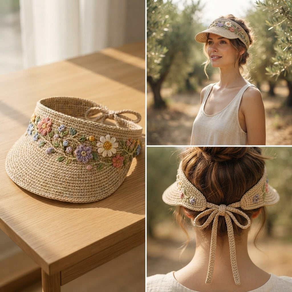 Trendy Summer Hat | Crochet Visor Pattern