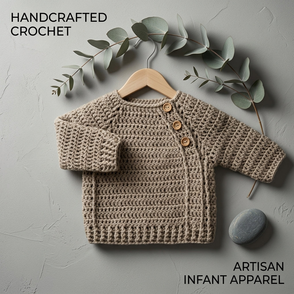 Childrens Sweater Newborn Baby Sweater | Crochet Pattern PDF