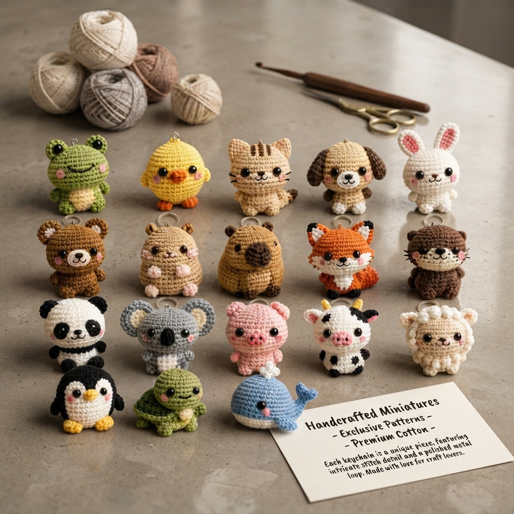 Giant Amigurumi Bundle | 20+ Keychain PDFs