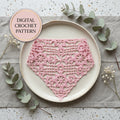 Lacy Flower Squares Bandana V2 | Crochet Pattern PDF