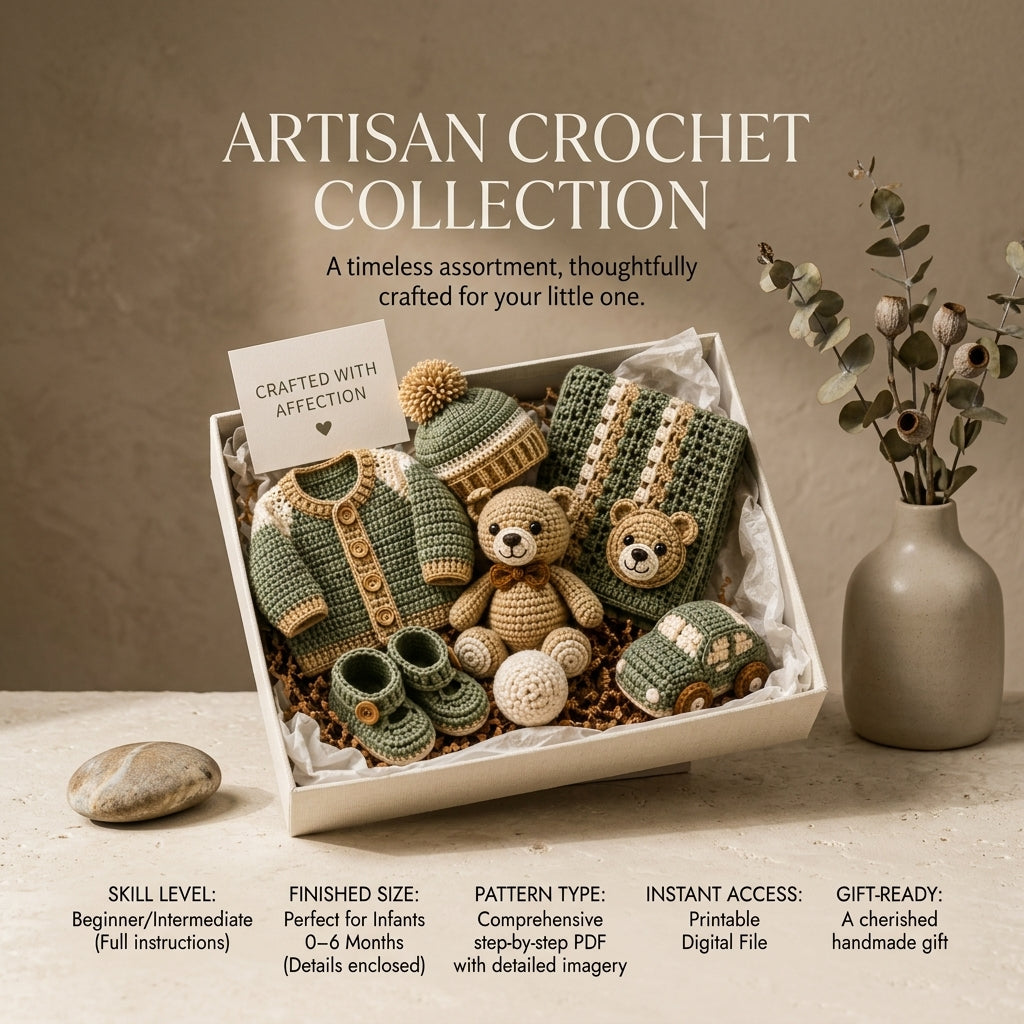 Boy Gift Set Baby Set | Crochet Pattern PDF