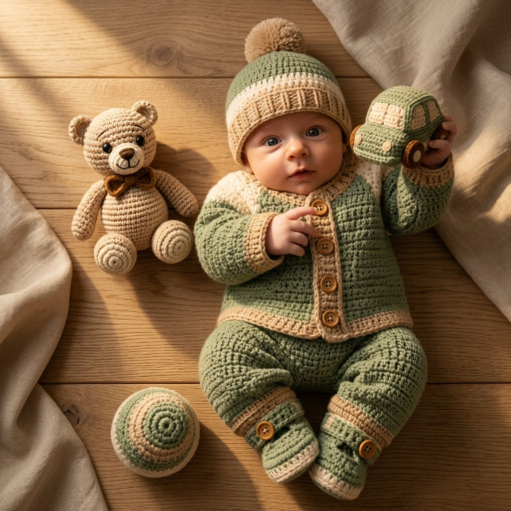 Boy Gift Set Baby Set | Crochet Pattern PDF
