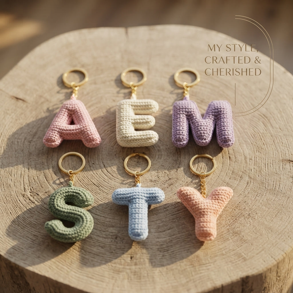 Whimsical Bag Charm Keychain | PDF Crochet Guide