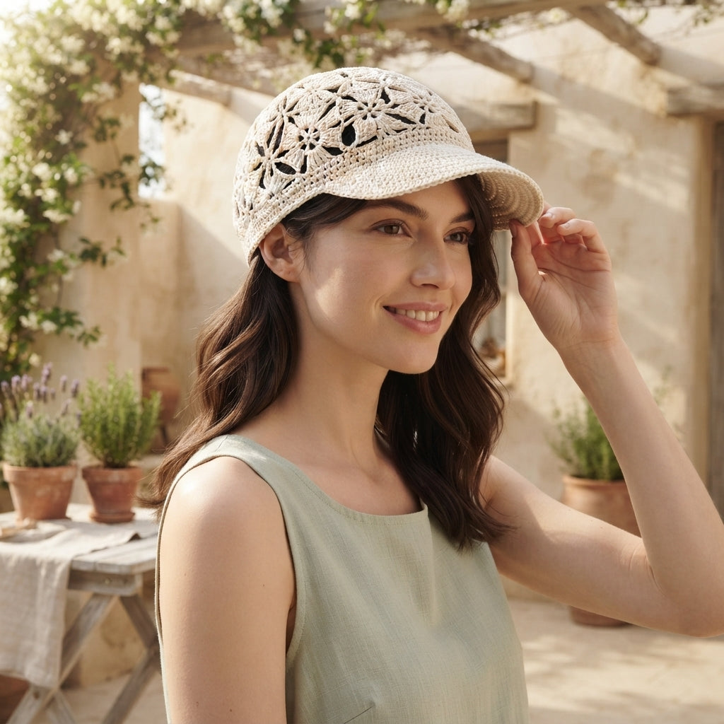 Elegant Beach Hat | Crochet Pattern PDF